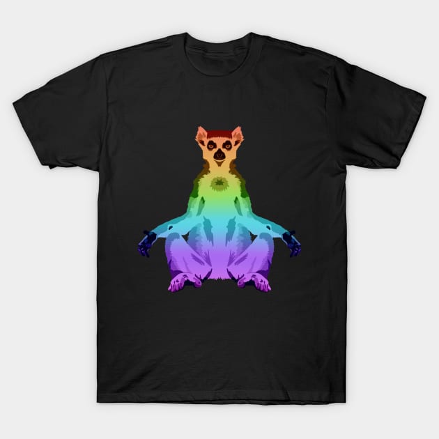 Rainbow Lemur T-Shirt by GeoCreate